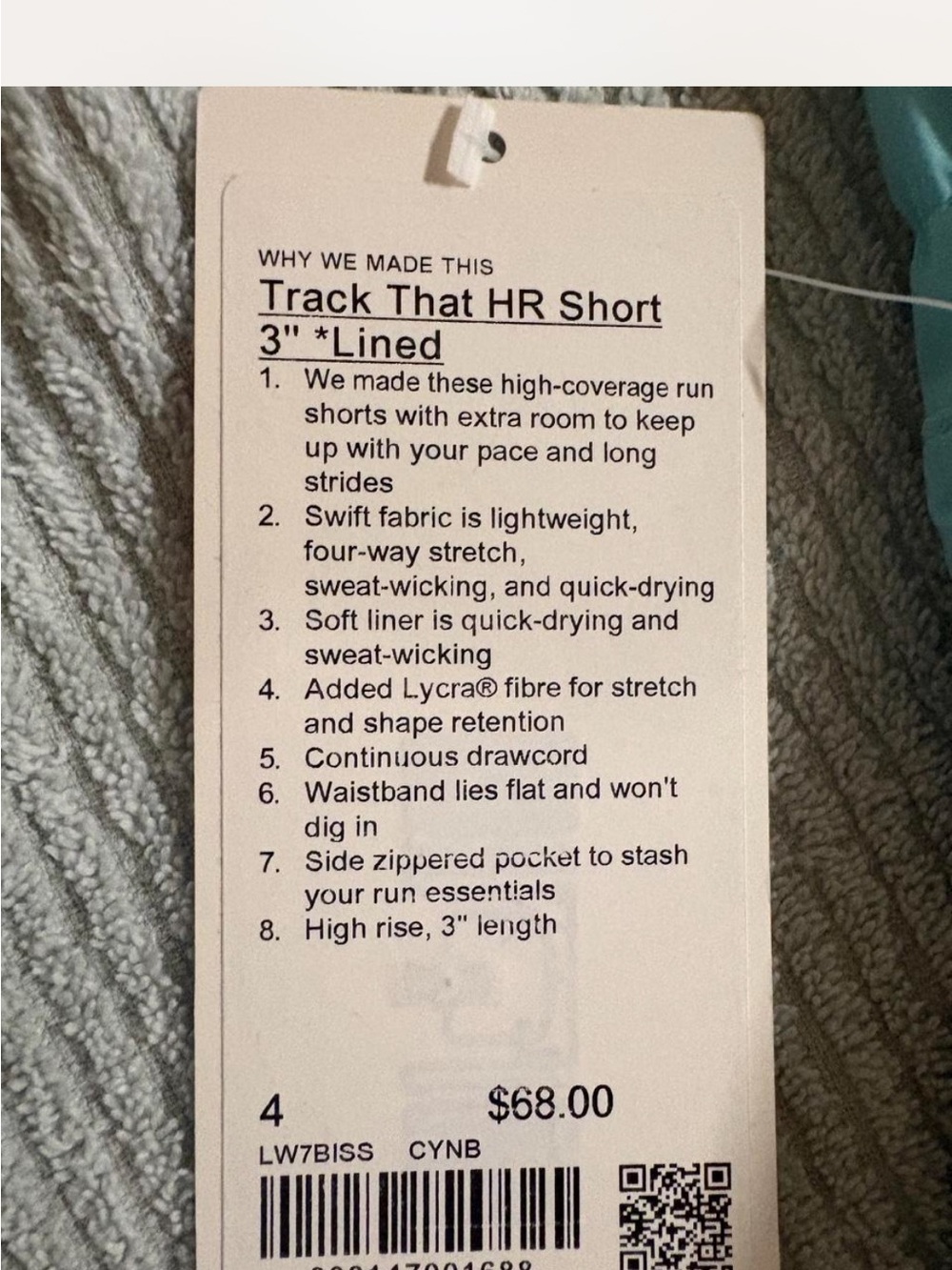 Lululemon Track That High-Rise size 4
Lined Short 3"
Cyan Blue - Picture 4 of 5